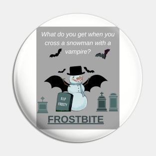 Vampire snowman - Funny Pin
