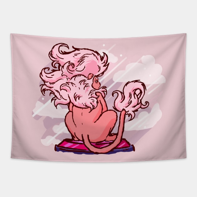 Pink Lion - Steven Universe Tapestry by Changchung