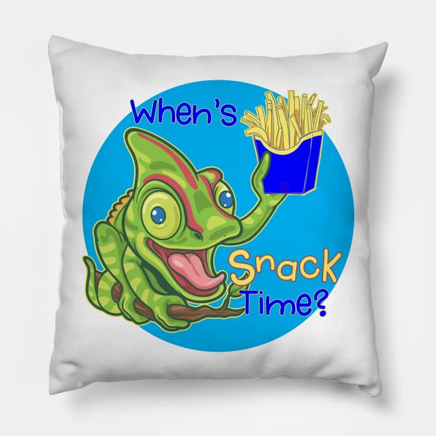 When's Snack Time? Pillow by Mama_Baloos_Place