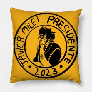 Javier Milei Presidente 2023 Money style design Pillow