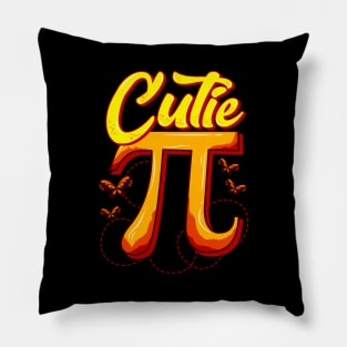 Cute & Funny Cutie Pi Math Pie Butterfly Math Pun Pillow