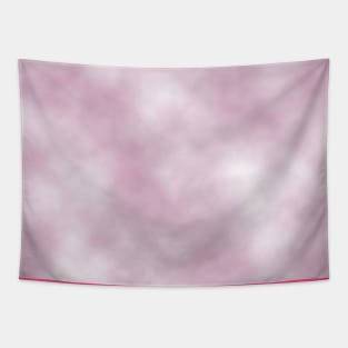 Pale pink and white cloud pattern Tapestry