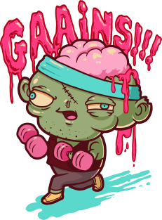 Fitness Zombie Magnet