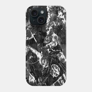 Revived knight (Black and White) Phone Case