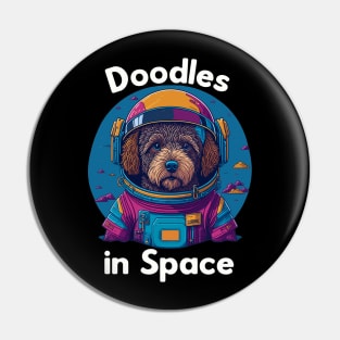 Doodle in Space Graphic Tee Shirt Pin