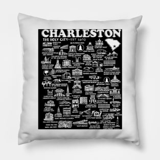 Charleston Map Pillow