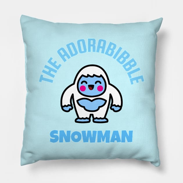 Adorabibble Snowman Pillow by Toni Tees