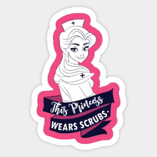 Nurse Belle This Princess Wears Scrubs Beauty And The Beast Sticker Teepublic