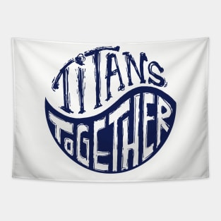 Titans Together yin yang Tapestry