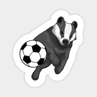 Honey badger Soccer player Soccer Magnet