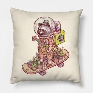 Raccoon space suits Pillow