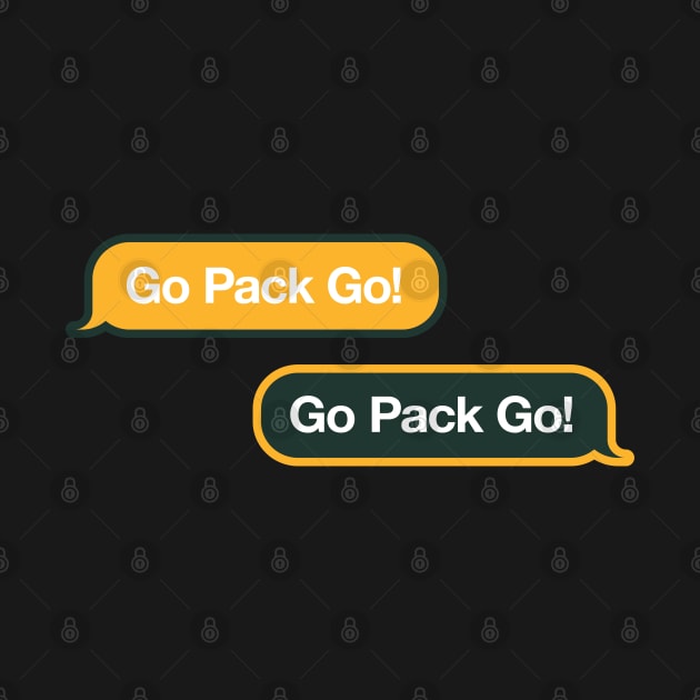 Go Pack Go Text Message by Rad Love