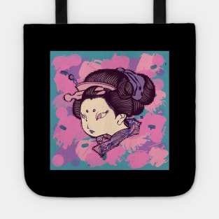 Ukiyoe Girl Pink Tote