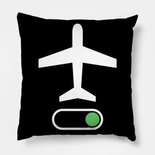 Airplane Mode On Vacation Summer Aviator Travel Pillow