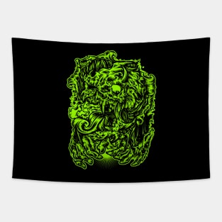 Skull Blooms Tapestry