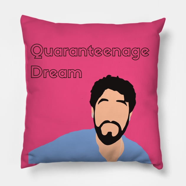 Quaranteenage Dream (shirt) Pillow by ElsieCast