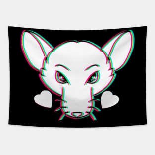 Rad Rat (Glitched Version) Tapestry