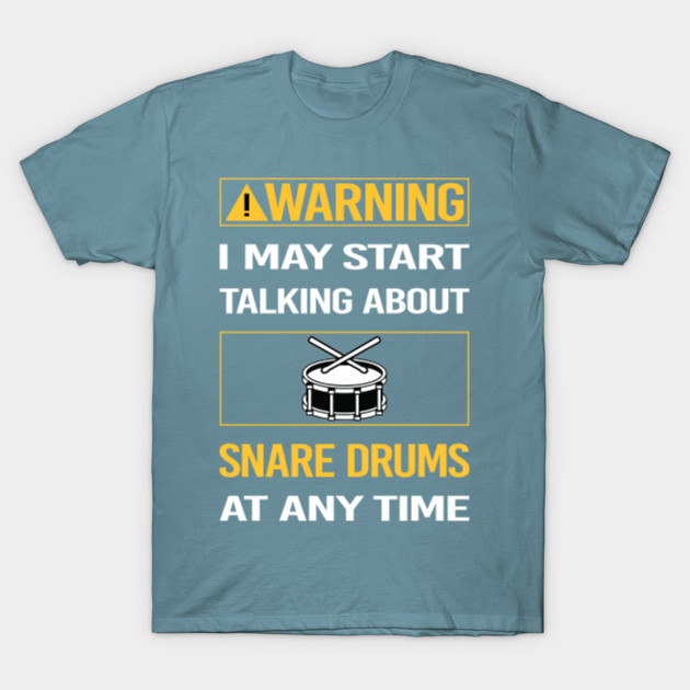 Discover Funny Yellow Warning Snare Drum Drums - Snare Drum - T-Shirt