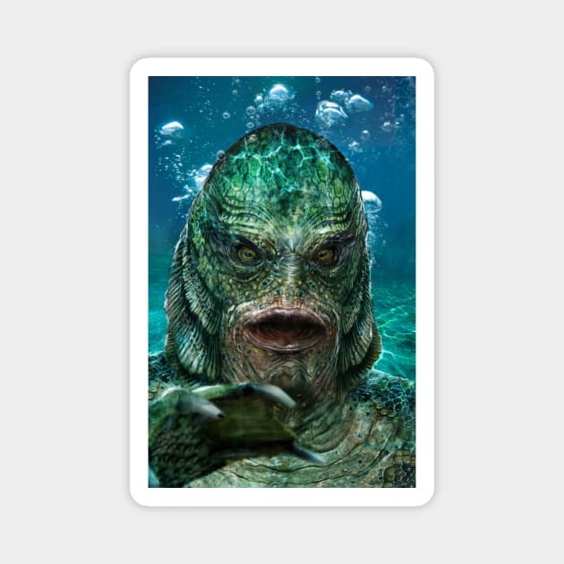 Creature From the Black Lagoon Magnet by uncannyknack