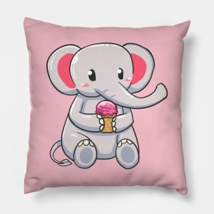 Elephant Ice cream Pillow