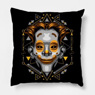 clown skull Pillow