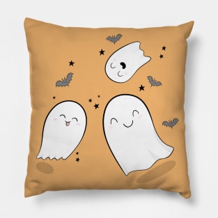 Cute Ghosts and Bats Pillow