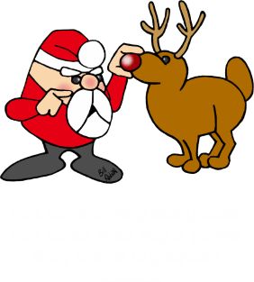 Funny Rude Santa Cartoons by Bill Abbott Magnet