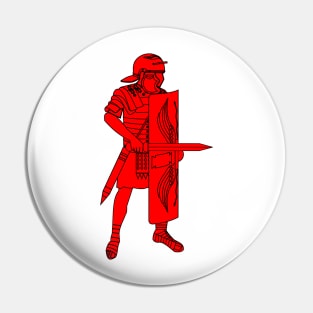 Red Imperial Roman Legionnaire Pin