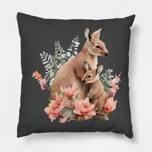 Kangaroo with baby Pillow