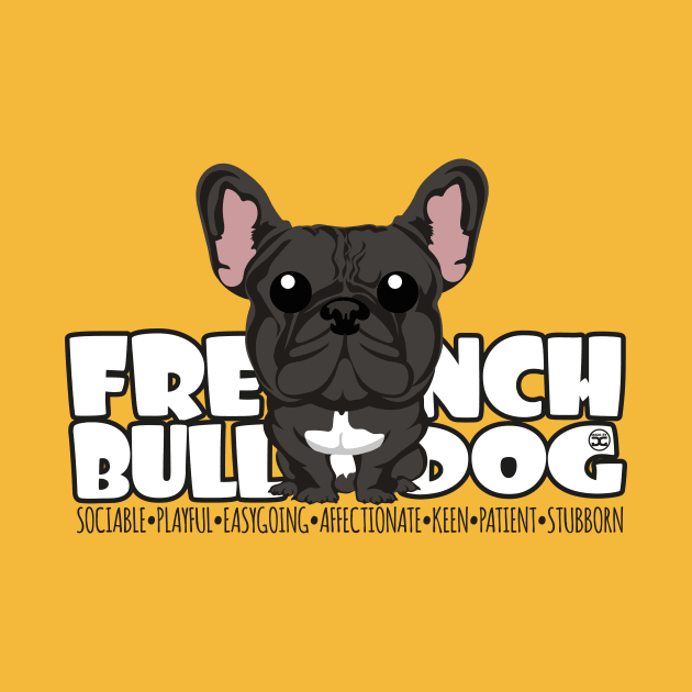 French Bulldog (Brindle)- DGBigHead by DoggyGraphics