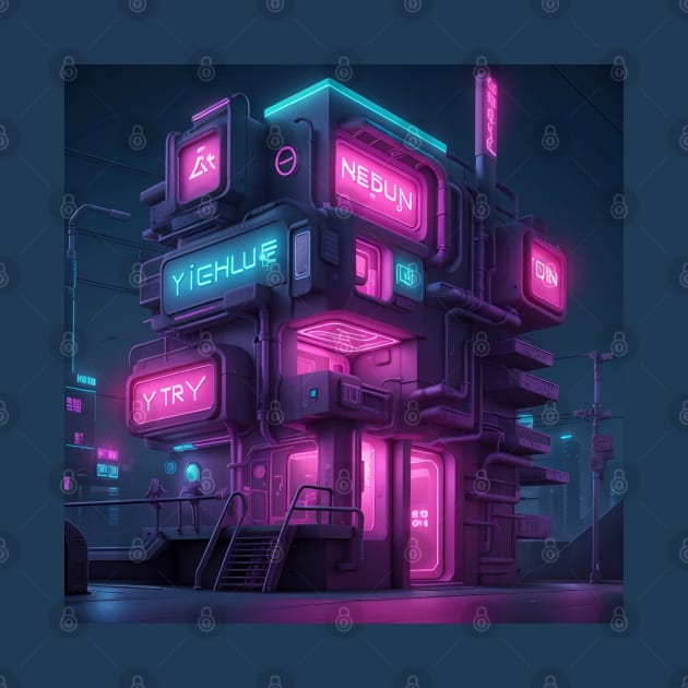 Cyberpunk Hotel by Spaceboyishere