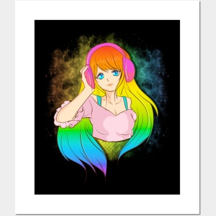 ANIME GIRL FAN ART MANGA FANART Artistic Prints of Beautiful Girls: The  Perfect Gift for Any Occasion Sticker for Sale by ANIME-CYBERPUNK