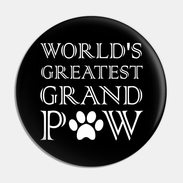 Grandpaw Worlds Greatest Grand Paw Funny Dogs Tee Pin by  Funny .designs123