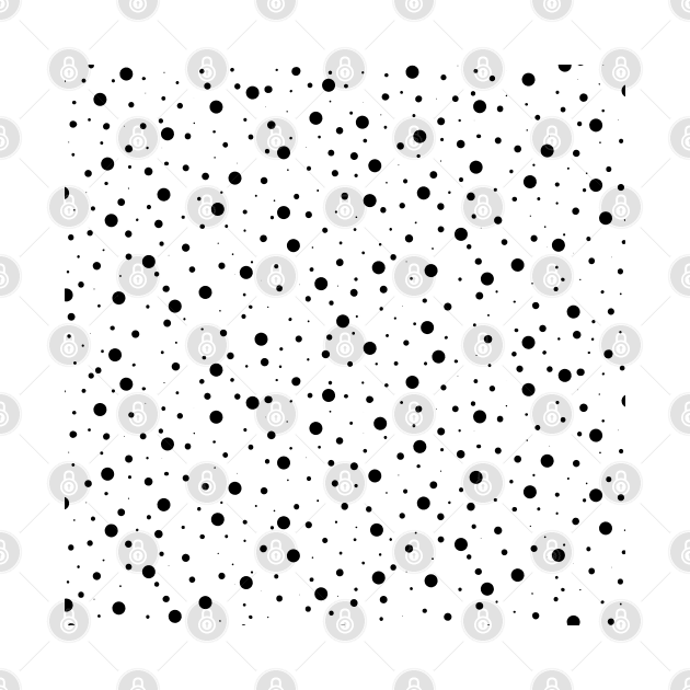 Black and White Polka Dots by designminds1
