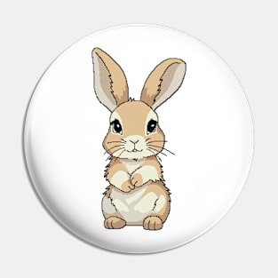 Cute shy light brown bunny Pin