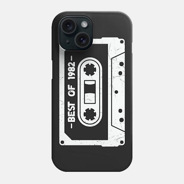 Best of 1982 Retro Cassette Tape 1982 Birthday Phone Case by SLAG_Creative