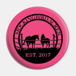 Mockingbird Acres Farm Logo Pin