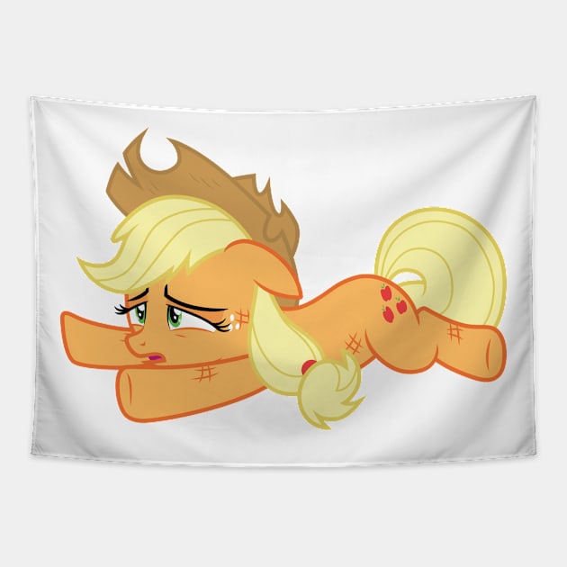 Exhausted Applejack 2 Tapestry by CloudyGlow