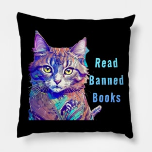 Gandalf Says...Read Banned Books Teal Pillow