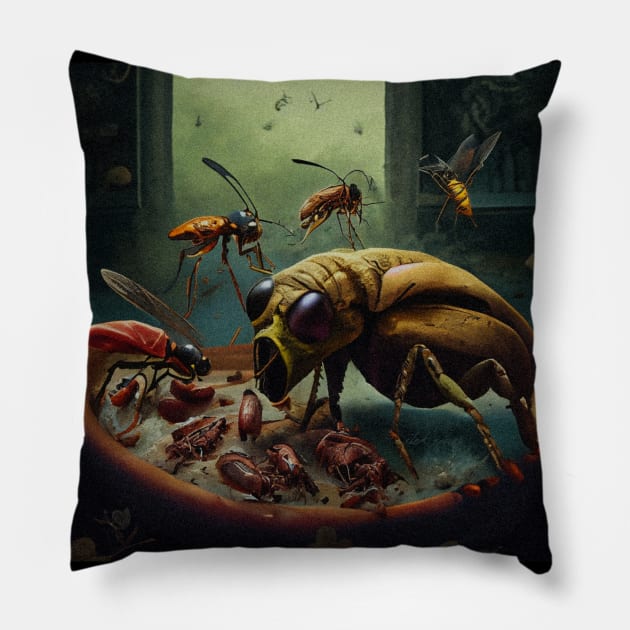 Naked Lunch Pillow by SilentSpace