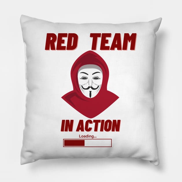 Red Team in Action Pillow by CyberFather