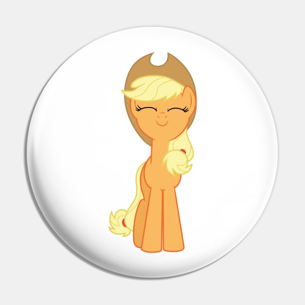 Applejack nuzzle Pin by CloudyGlow