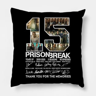 15 Years Of Prison Break 2005 2020 Pillow