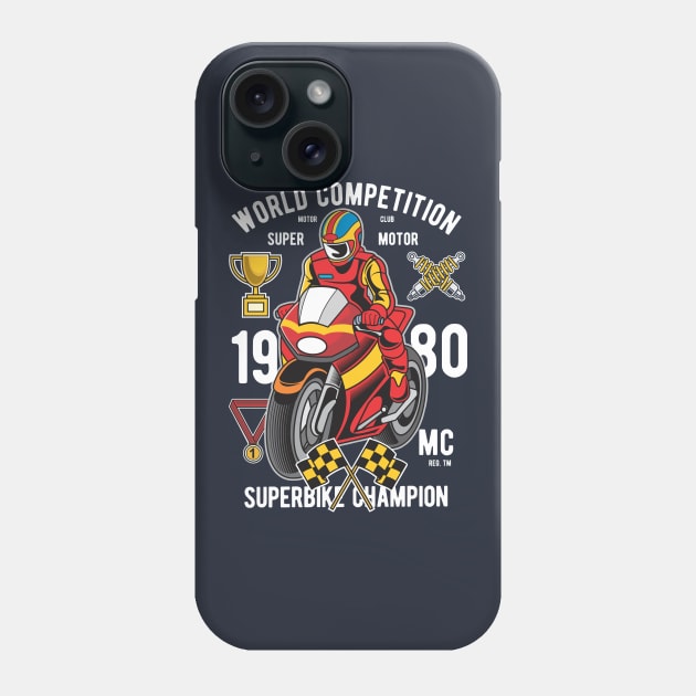 World Competition Superbike Champion Phone Case by Rebus28