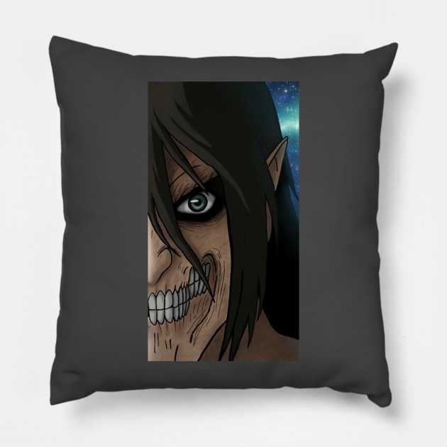 Attack on titan Pillow by Lesterin