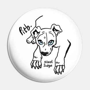 Silent judge pitbull Pin