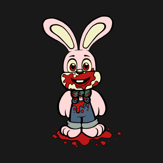 Pink Robbie the Rabbit by jellysoupstudios