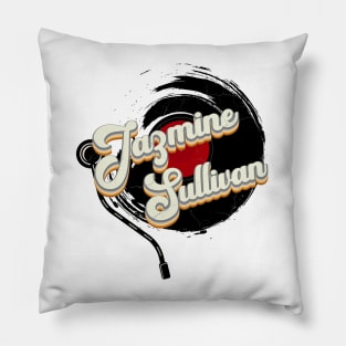 Jasmine Sullivan // // Vinyl Vintage Aesthetic Pillow