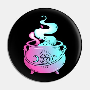 Witchy Boiling Magic Potion Pot Pin