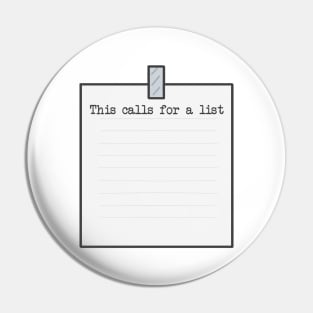 This calls for a list Pin